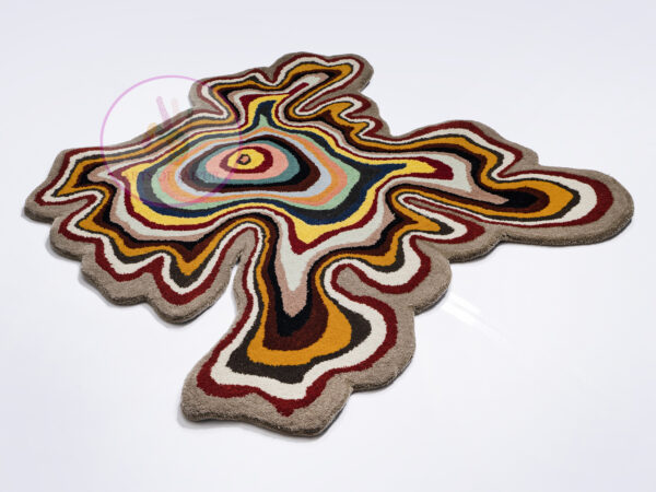 Irregular Shaped Hand Tufted Rug Wool Carpet Handmade Rug