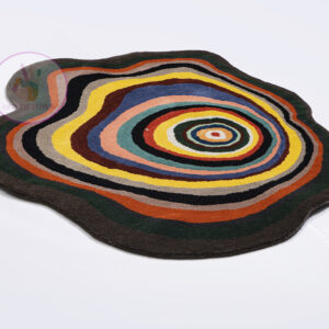 Illusion Pattern Hand-Tufted 100% Wool Handmade Area Rug