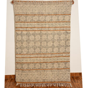 Block Print Cotton Rugs Traditional Jaipur Print Rug For House Warming