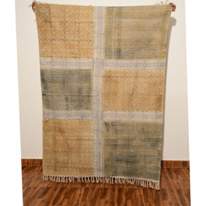 Natural Fiber Cotton Rug Hand Block Printed Rug For Outdoor Area