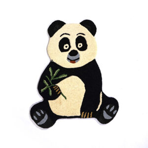 Animal Shape Cute Panda Hand Tufted Decorative Woolen Carpet