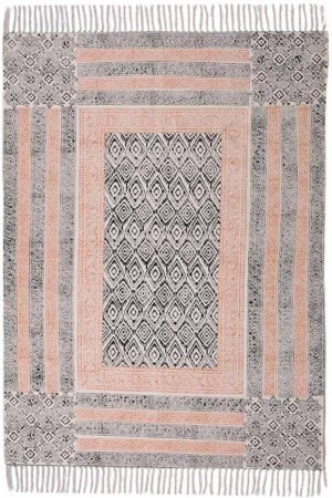 Gorgeous Pink Tribal 4X6 Area Rug -