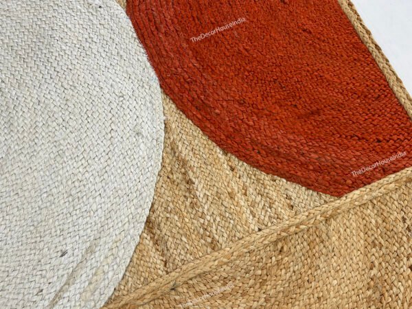 Handmade Jute Rug, Terracotta Jute Rug, 3 x 9 Feet - Image 3