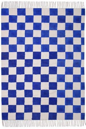 Unmatched Blue RUG | Hand Block Printed Cotton 3X5 Rug