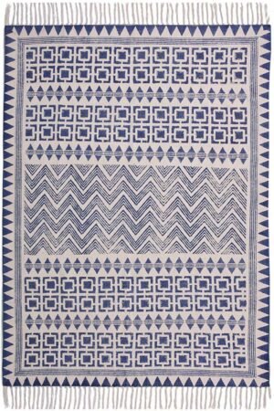 Blue 4x6 Cotton Area Rug – Stunning, Elegant & Eye-Catching