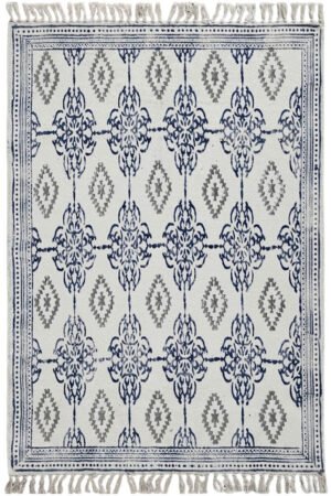 Exclusive Sale – Artisanal Hand Block Printed 4x6 Rug