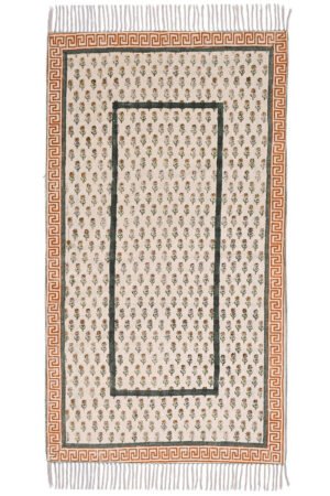 Neutral hallway runner rug with elegant border design Modern neutral runner rug for hallway and entryway Soft tone hallway runner rug with classic patterned border