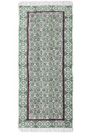 Premium geometric floral runner rug for hallway décor Handmade green floral hallway runner rug with patterned border Geometric floral hallway runner rug for elegant flooring decor Beautiful handmade green floral hallway runner rug with patterned border Elegant kitchen runner rug design incorporating geometric and botanical elements Geometric floral runner rug for elegant hallway flooring Handmade beautiful green floral hallway runner rug with patterned border Elegant kitchen runner rug with geometric and botanical design elements