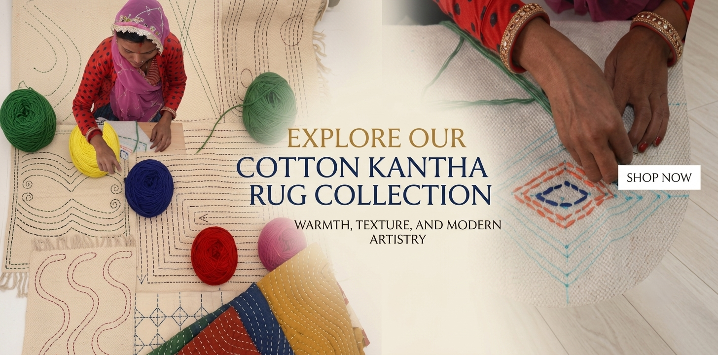 Cotton Kantha Rugs