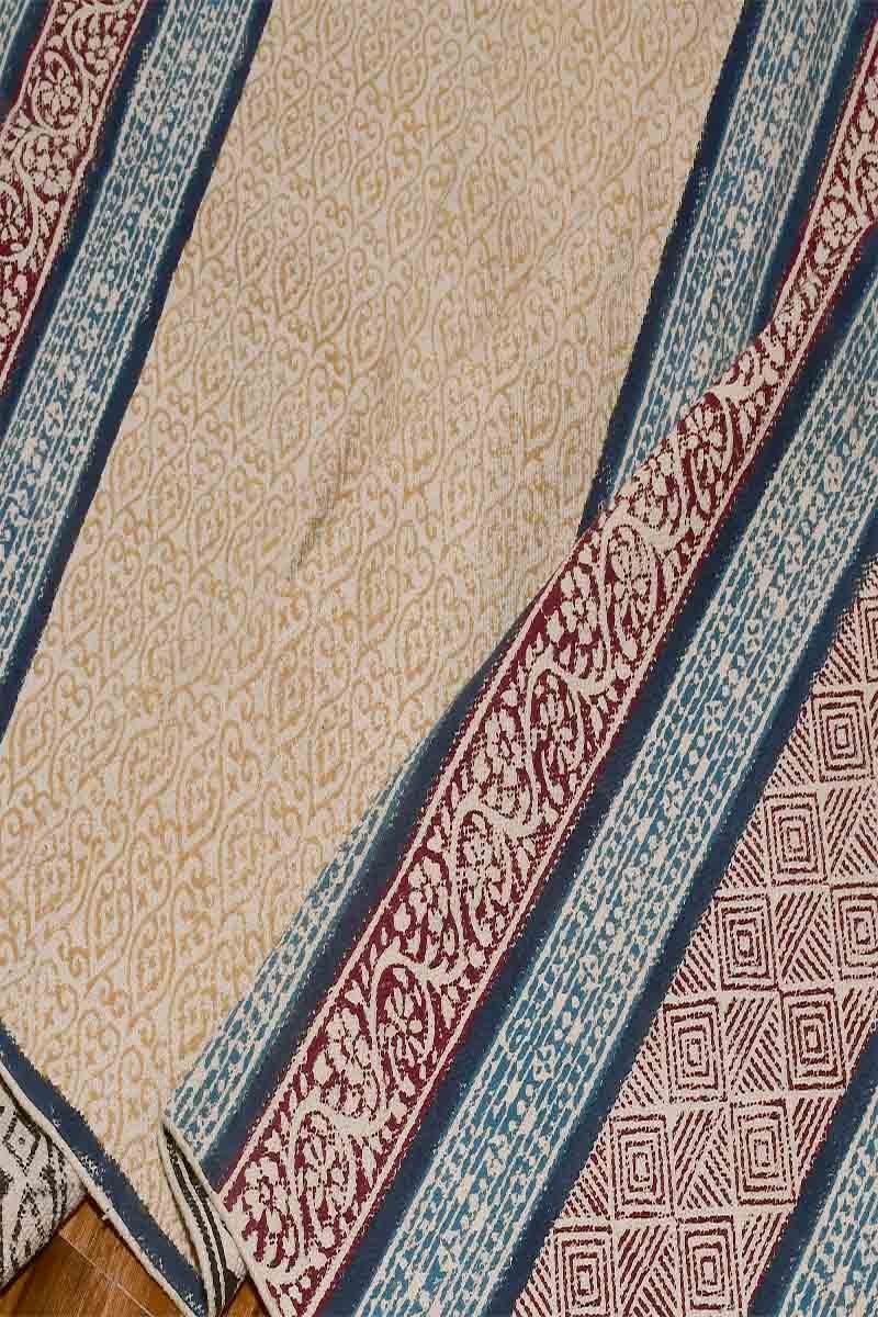 Multicolor Printed Geometric Cotton 4x6 Rug - Image 5